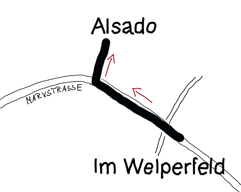 Wegbeschreibung Alsado Staplerschule mit dem Bus
