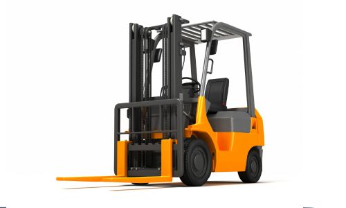 Gabelstapler in orange - Kuriose Fakten über Maschinen